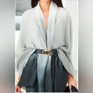 Cushnie Grey Horizon Hombre Scarf/Wrap from Curateur - NWOT